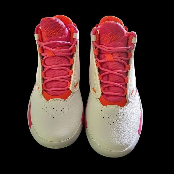 Jordan Women's Sneakers - White, Pink, and Orange - Picture 1 of 4